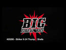 (24) Big Fireworks Striker X-24 Thumper Assorted Effects 60 Gram Canister Shells