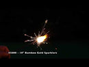 (96) Big Fireworks 10" Color Bamboo Gold Sparklers