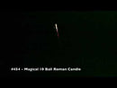 (4) Big Fireworks Magical 10 Ball Roman Candles