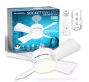 Bell + Howell 2 in 1 LED Light 15.7" Socket Ceiling Fan w/ Remote