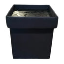 (2) Valerie Parr Hill Reversible Tray Cushion Fold Up Outdoor Storage Ottomans