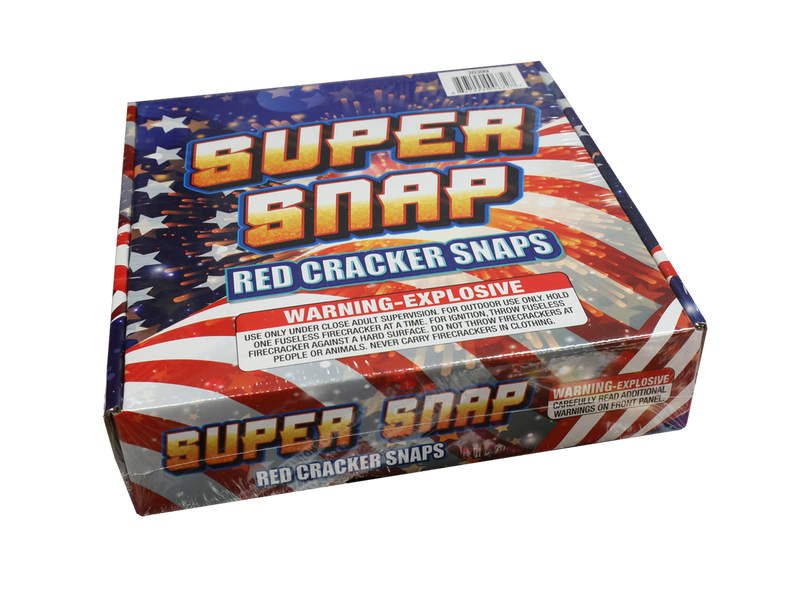 (20) Big Fireworks Super Red Cracker Snaps