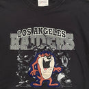 Genus 1993 Looney Tunes Taz Devil Los Angeles Las Vegas Raiders Football TShirt