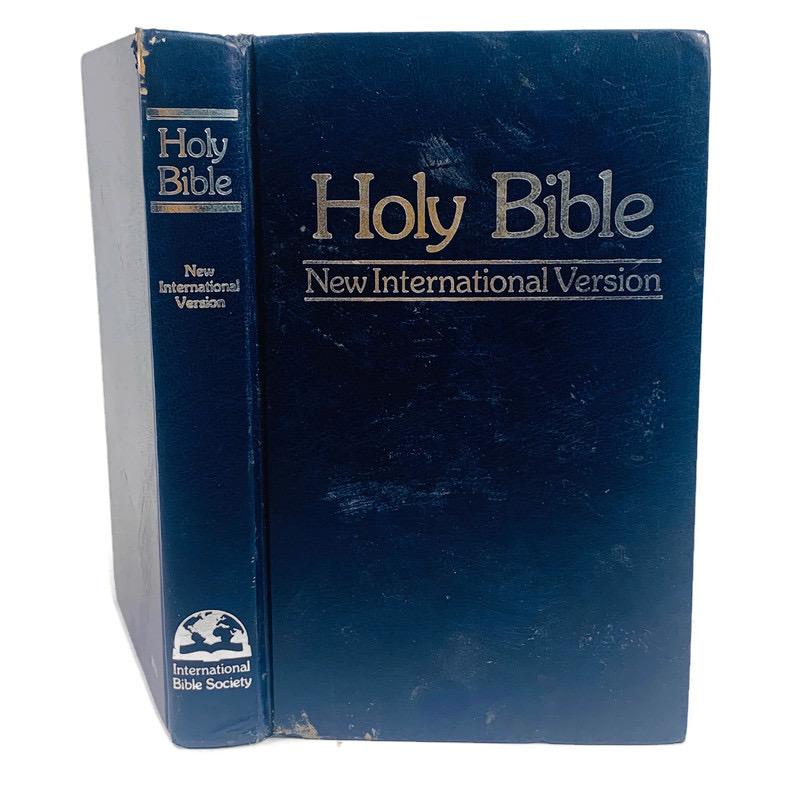 Holy Bible New International Version Blue Silver International Bible Society Book