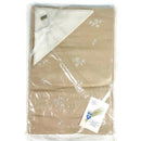 Belgian All Pure Linen Beige Tablecloth & Off White Napkins