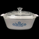 Corning Ware Blue Cornflower 1 1/2 Qt Casserole Dish P-1 1/2-B w/ Lid