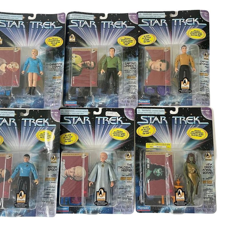 (8) Star Trek The Original Series Pilot Episode The Cage Action Figures Set