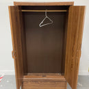 Sauder Brown Replicated Wood 2 Door Wardrobe Organizer Storage Closet Armoire