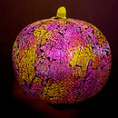 6" Mosaic Glass Multi-Color Halloween Pumpkin Timer Light