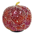 6" Mosaic Glass Multi-Color Halloween Pumpkin Timer Light