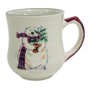 (4) Pfaltzgraff Christmas Snow Polar Bear Tea Coffee Mugs
