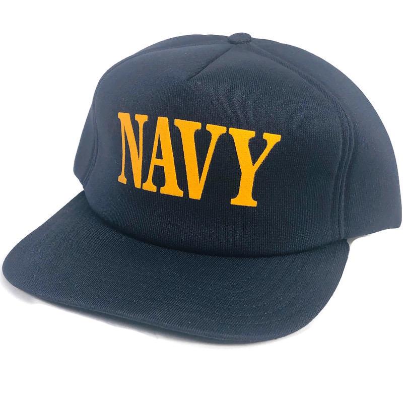 US Navy New Era Blue Gold Trucker Snapback Hat