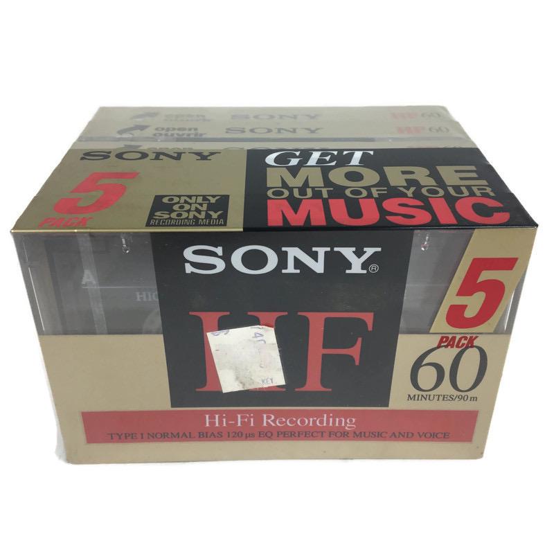 Sony 5 Pack Hi-Fi HF Recording 60 Minute Blank Cassette Tapes