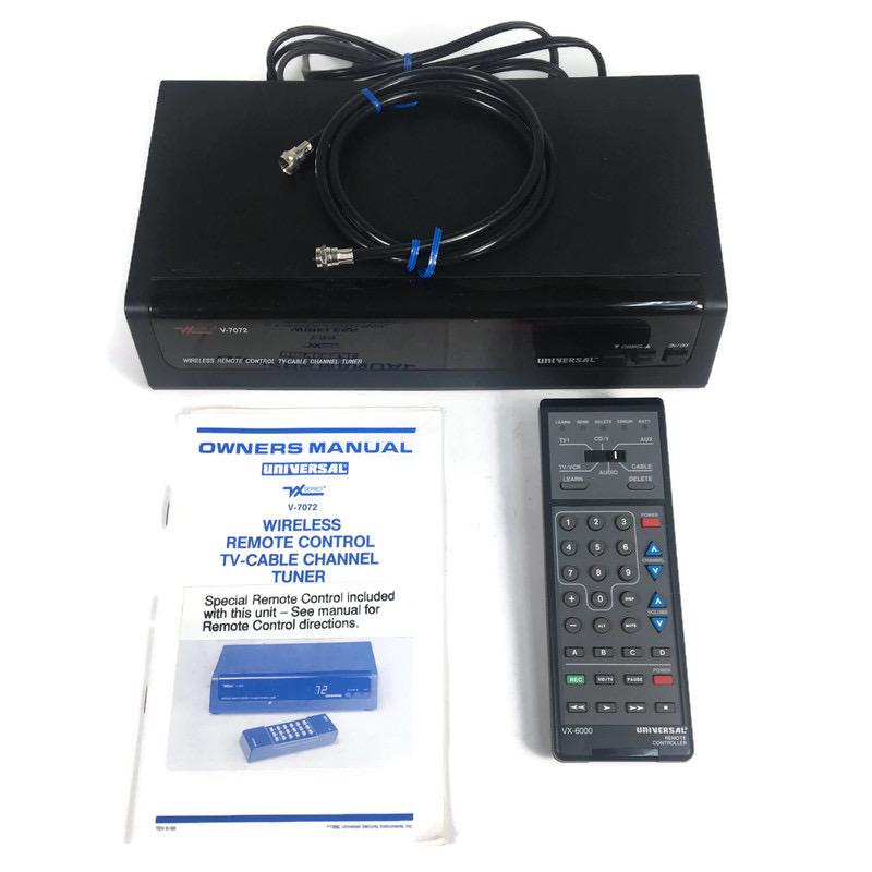 Universal Wireless Remote Control TV-Cable Channel Tuner V-7072