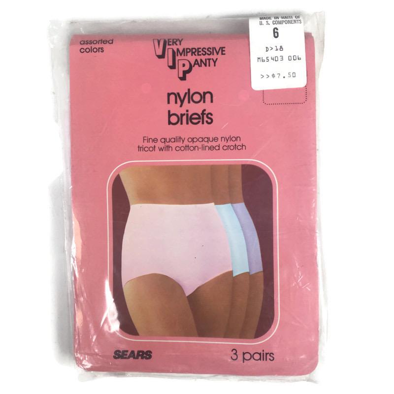 Sears Very Impressive Panty 3 Pairs Nylon Briefs Pack