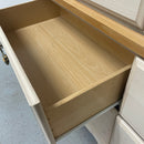 Standard Furniture Princess Collection Cream Long 6 Drawer Dresser w/ Mirror