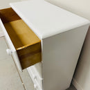 Refinished White 4 Drawer Chest of Drawers Dresser