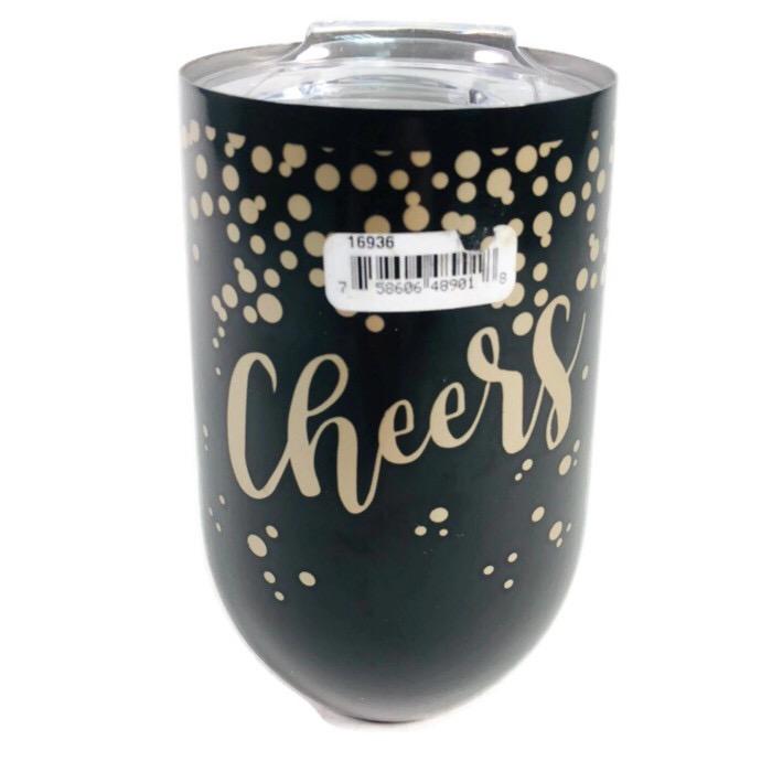 Spoontiques Cheers 14 oz. Stainless Steel Tumbler
