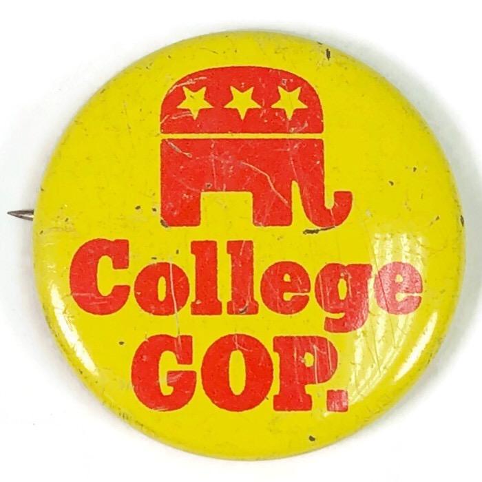 College GOP 1.125" Pinback Button Pin