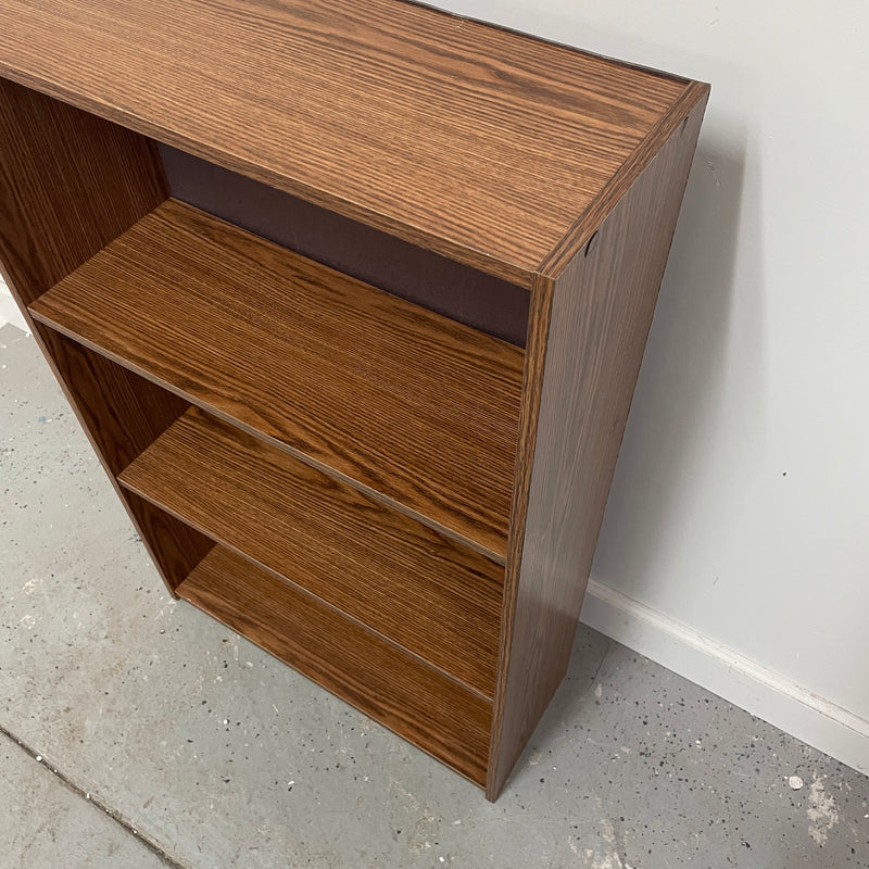 36" Standard Replicated Wood Small 3 Shelf Bookcase