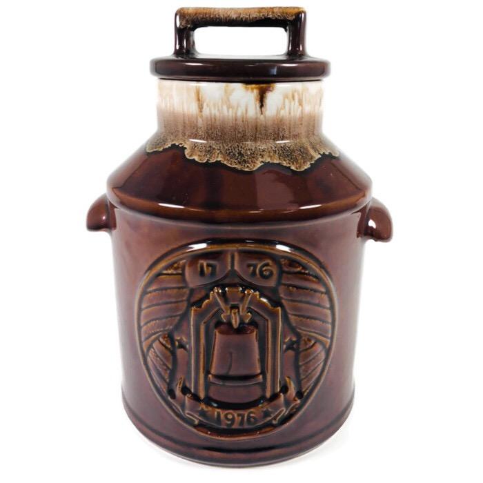 McCoy Bicentennial 1776-1976 Liberty Bell Brown 11.25" Cookie Jar
