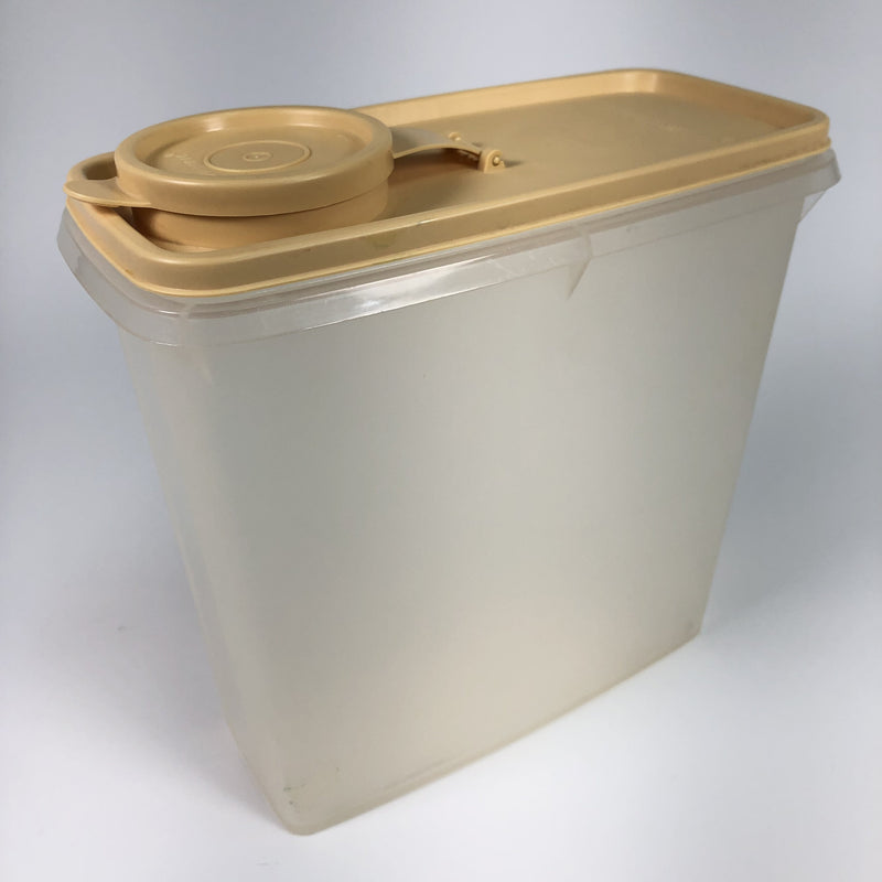 Tupperware Cereal Storage Container 469-6 Almond Lid 470 Flip Top Cap 471