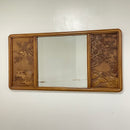 46.5" x 24" Wildlife Birds Plastic Replicated Wood Wall Mirror