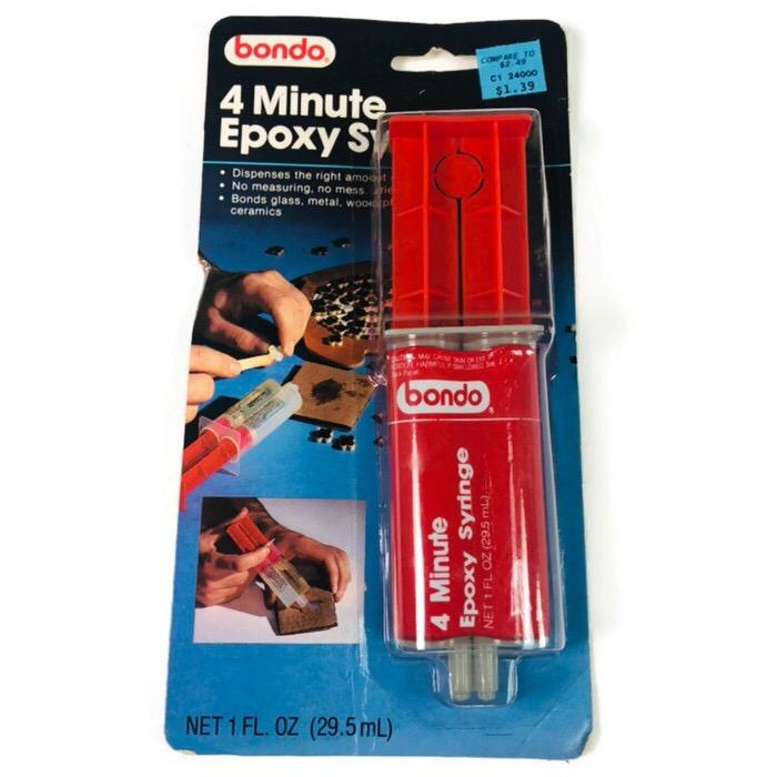 Bondo Vintage 4 Minute Epoxy 1 FL OZ. Syringe