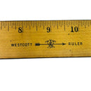 Westcott 18" Vintage Metal Edge Wooden Ruler