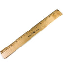 Westcott 12" Vintage Metal Edge Wooden Ruler