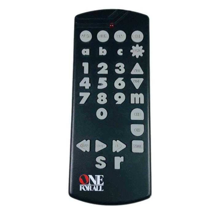One For All Universal Big Easy Buttons TV Television Remote Control URC2085