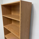 71.5" Light Brown Replicated Wood Adjustable 5 Shelf Display Storage Bookcase