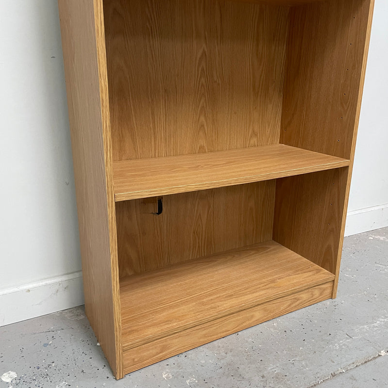 71.5" Light Brown Replicated Wood Adjustable 5 Shelf Display Storage Bookcase