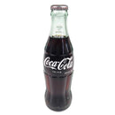 Coca-Cola Coke 6 1/2 Fl Oz Clear Green Glass Bottle Grey Top