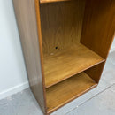 Thomasville 78" Oak Wood Adjustable 4 Shelf Illuminated Top Shelf Display Storage Bookcase