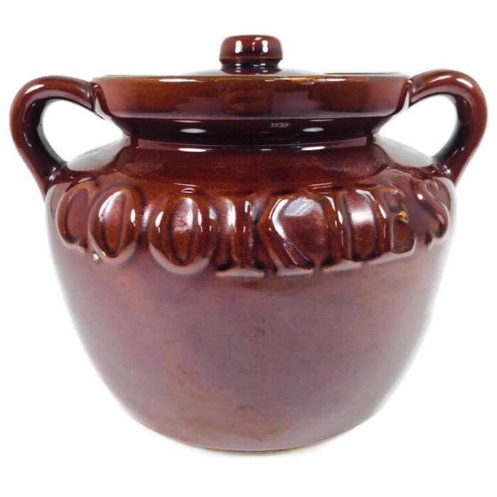 McCoy Brown Crock Pot 7.5" Cookie Jar 343