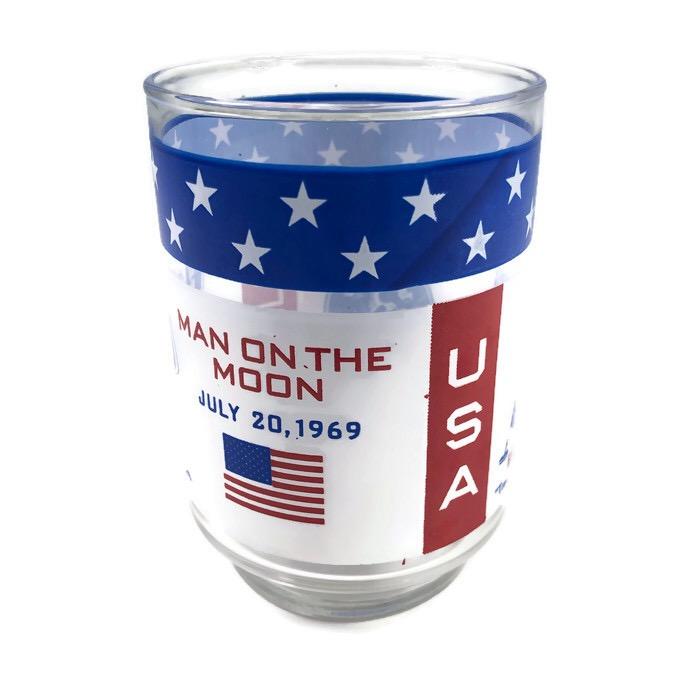 NASA Apollo 11 Man On The Moon July 20 1969 Glass Tumbler Cup