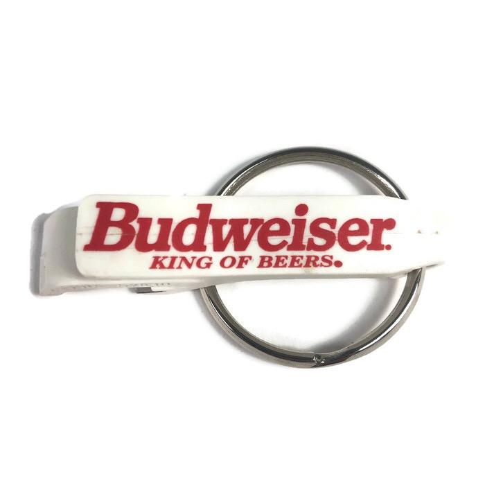 Budweiser King Of Beers Bottle Open Key Chain Evans 52840