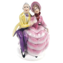 Erphila Man Woman Dancing Porcelain Figure Made In Germany U.S. Zone
