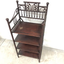 Vintage 4-Tier Shelf Rope Post Storage Rack Stand
