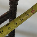 Vintage 4-Tier Shelf Rope Post Storage Rack Stand