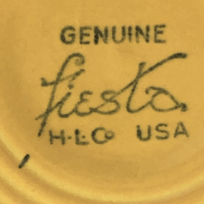 Fiesta Homer Laughlin HLC Vintage Yellow Fiestaware Tea Coffee Cup 6" Saucer Plate