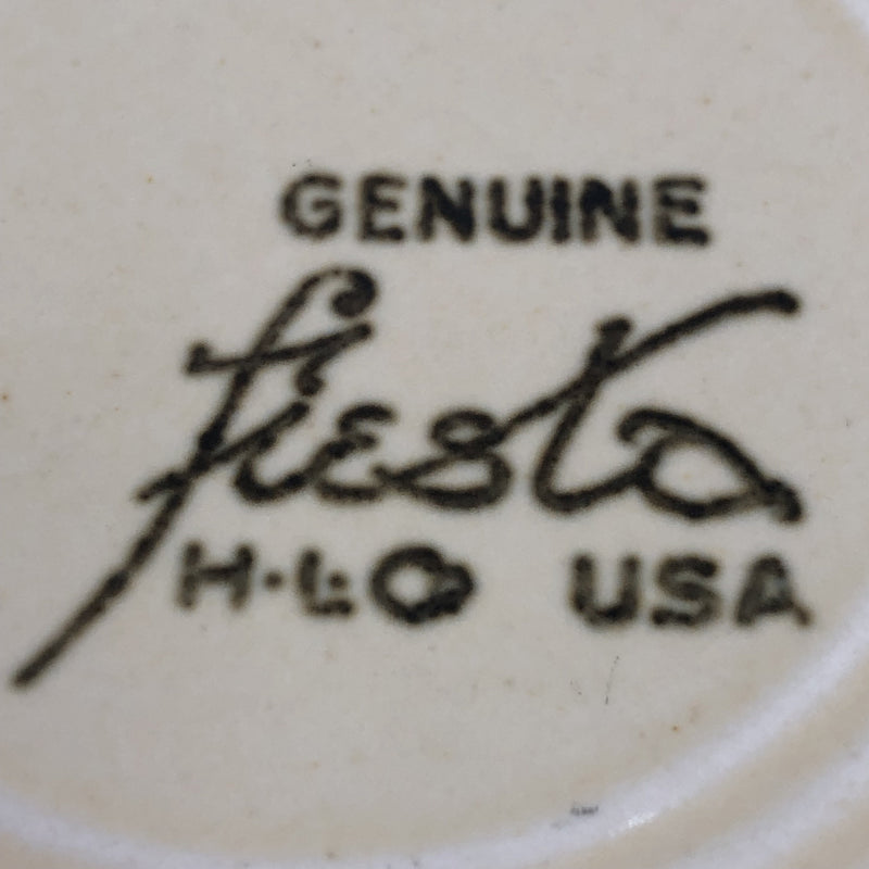 Fiesta Homer Laughlin HLC Vintage Ivory Fiestaware 9.5" Lunch Plate