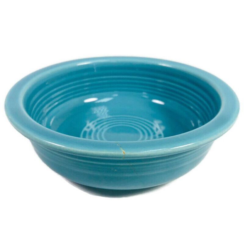 Fiesta Homer Laughlin HLC Vintage Turquoise Blue Fiestaware 5.5" Fruit Bowl