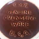 Oven Serve Ware Taylor Smith TST Brown Custard Cup Bowl