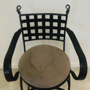 (2) Heavy Metal Wrought Iron Frame 30" Barstools