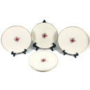 (4) Lenox Roselyn Ivory Rose Gold Trim 10.5" Dinner Plates X304
