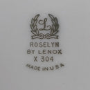Lenox Roselyn Ivory Rose Gold Trim 8" Salad Plate X304