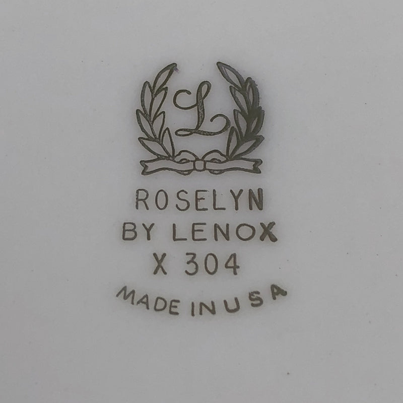 Lenox Roselyn Ivory Rose Gold Trim 8" Salad Plate X304