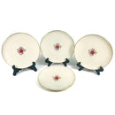 (4) Lenox Roselyn Ivory Rose Gold Trim 8" Salad Plates X304
